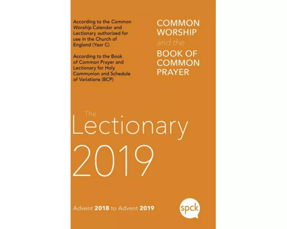 Common Worship Lectionary 2019