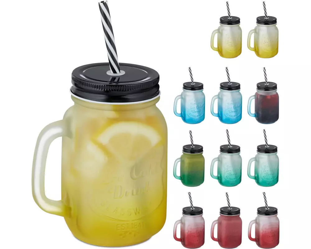 relaxdays Trinkbecher 400 ml, 12 Stück