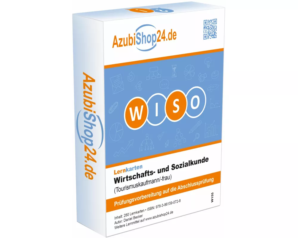 AzubiShop24.de Lernkarten ADD-ON WISO Wirtschafts- und Sozialkunde (Tourismuskaufmann/-frau)