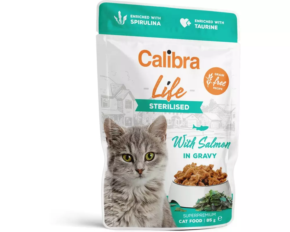 Calibra Nassfutter Life Sterilised Lachs in Sauce 28x 85 g