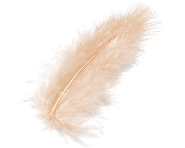 KNORR PRANDELL Marabufedern 10cm 6619207 apricot 15 Stück