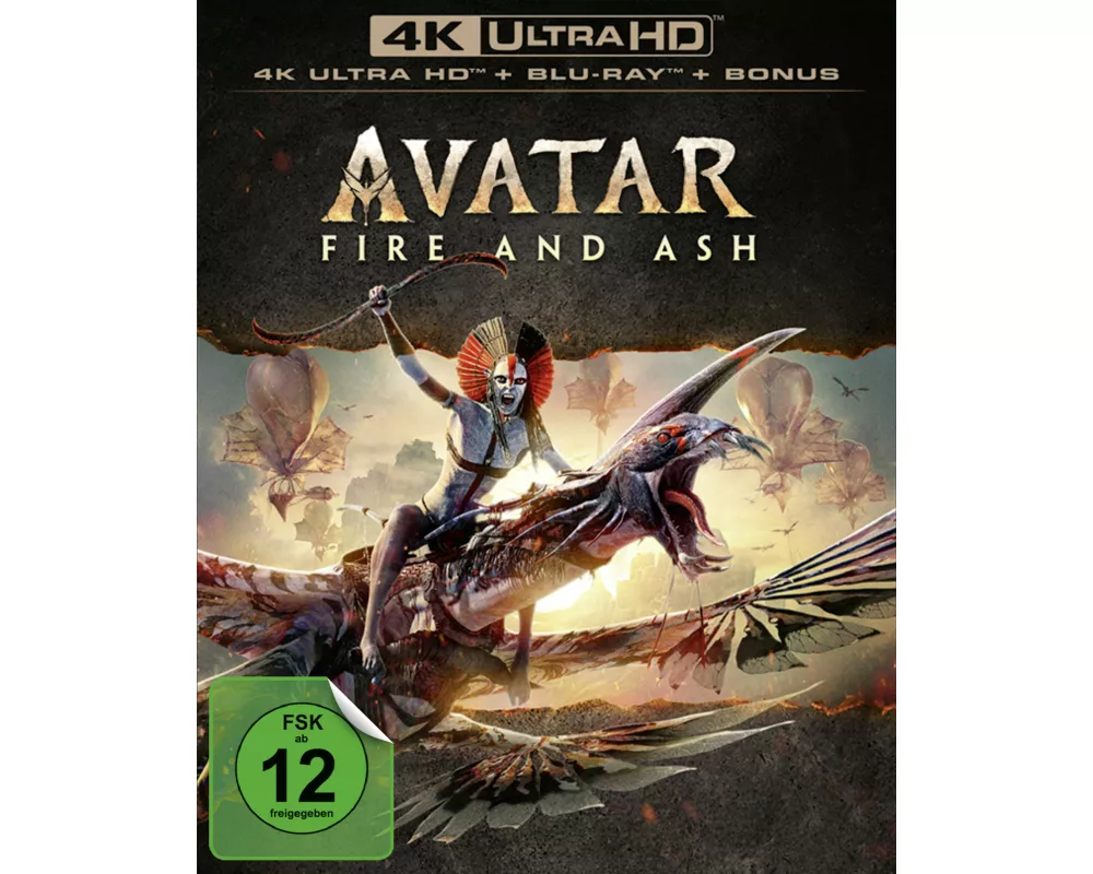 Avatar: Fire and Ash. UHD + Blu-ray