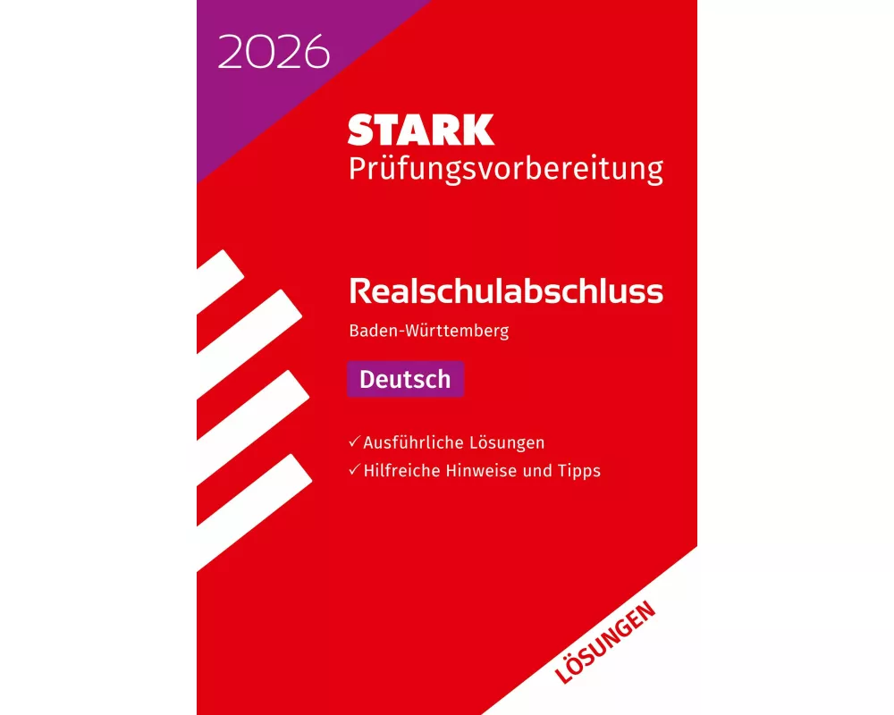 STARK Lösungen zu Deutsch - Realschulabschluss 2026 BW - Prüfungsvorbereitung inkl. Basistraining