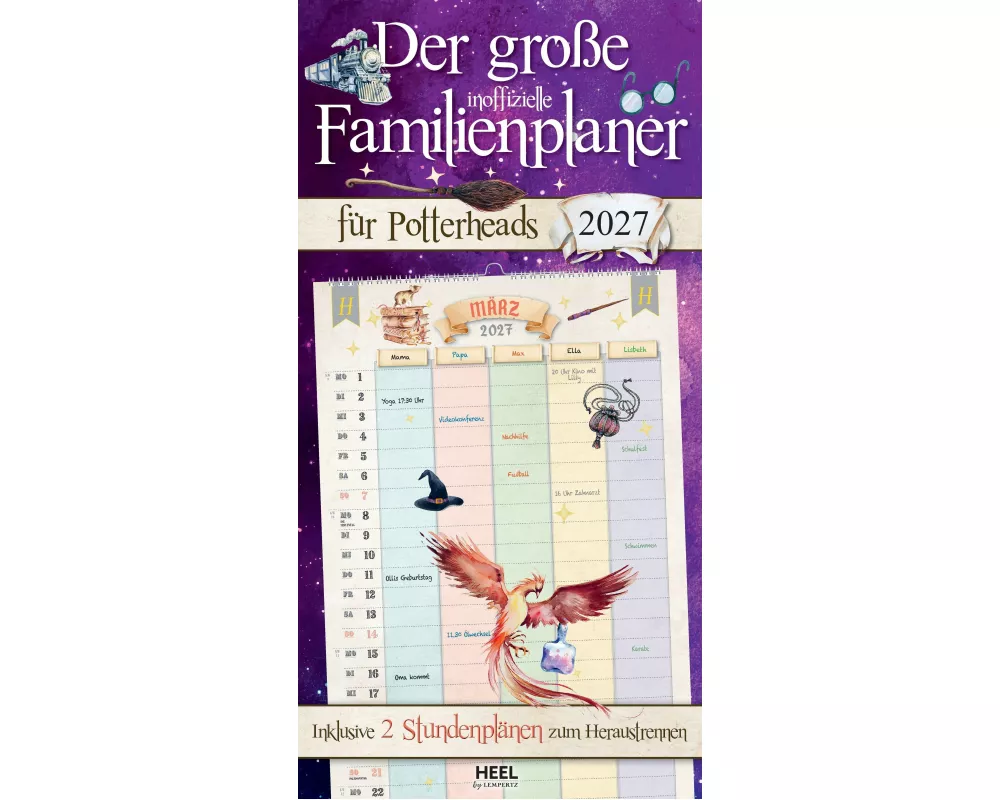 Der große inoffizielle Familienplaner für Potterheads Kalender 2027