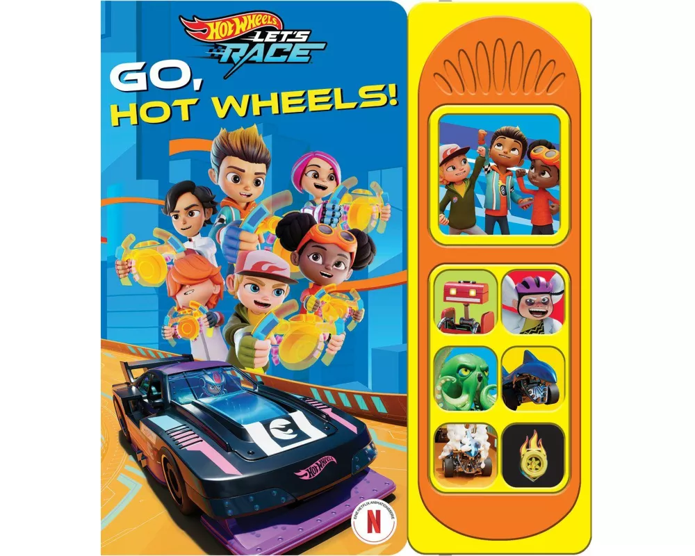 Hot Wheels Let's Race - Go, Hot Wheels! - Soundbuch - Pappbilderbuch mit 7 Geräuschen