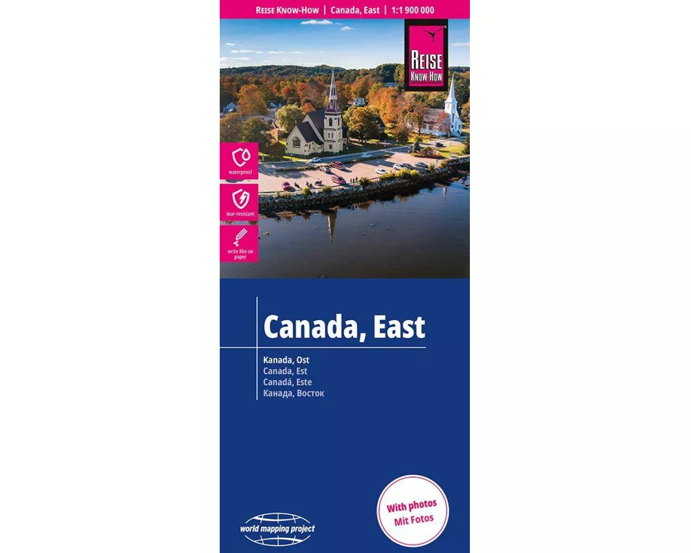 Reise Know-How Landkarte Kanada, Ost | Canada, East (1:1.900.000)