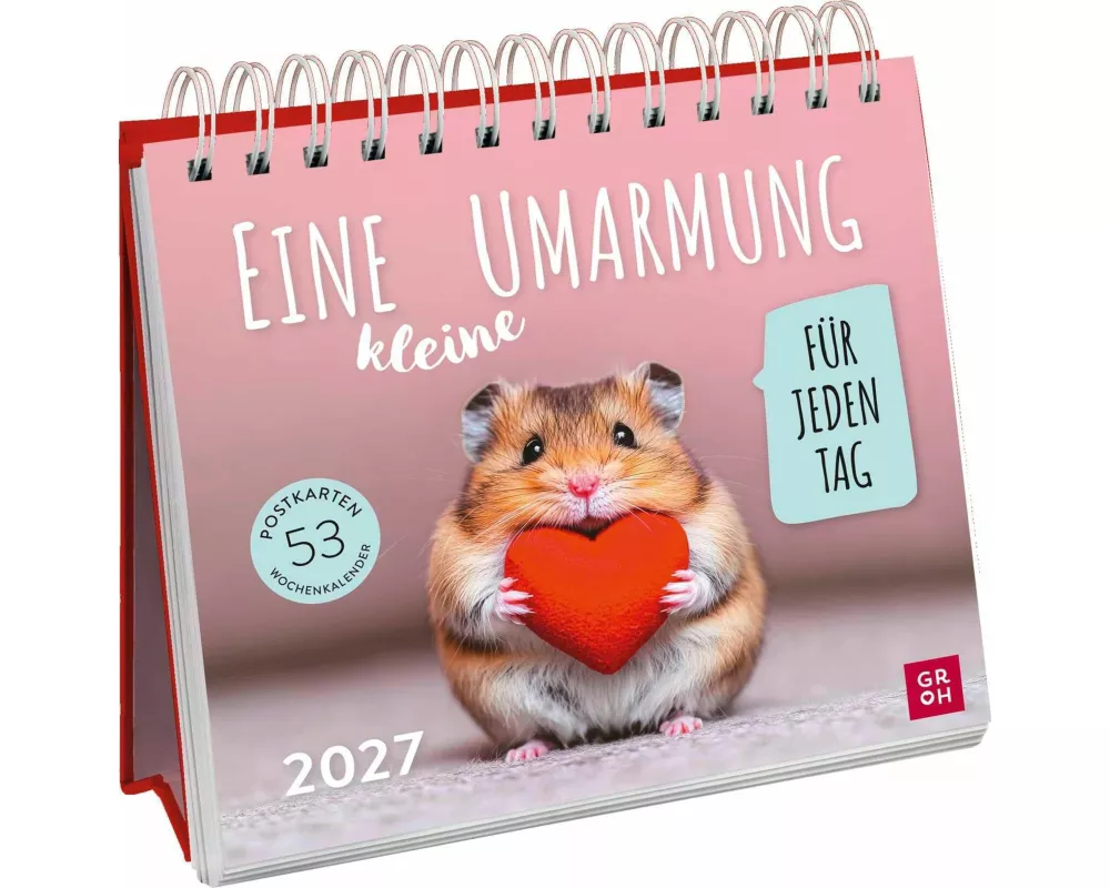 Postkartenkalender 2027: Eine kleine Umarmung für jeden Tag
