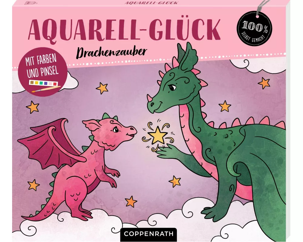 Aquarell-Glück Drachenzauber