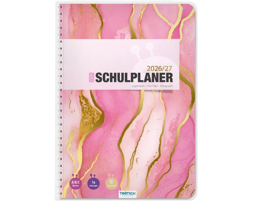 TRÖTSCH - Schulplaner Pink 26/27