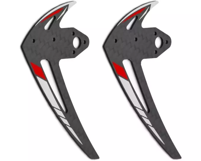 OMPHobby Seitenleitwerk Rot M2 - Evo