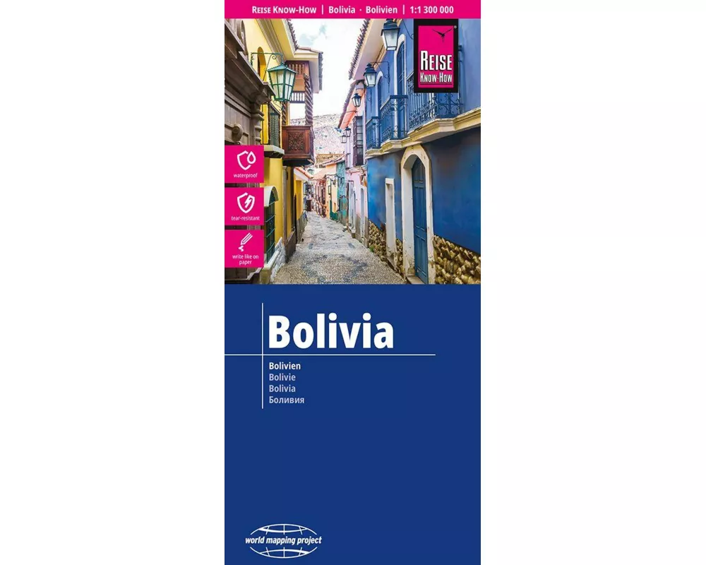 Reise Know-How Landkarte Bolivien / Bolivia (1:1.300.000)