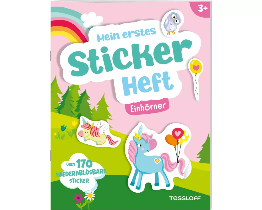 Mein erstes Stickerheft. Einhörner