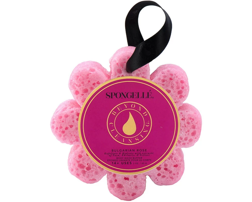 SPONGELLÉ Duschschwamm Wild Flower Bulgarian Rose 85 g