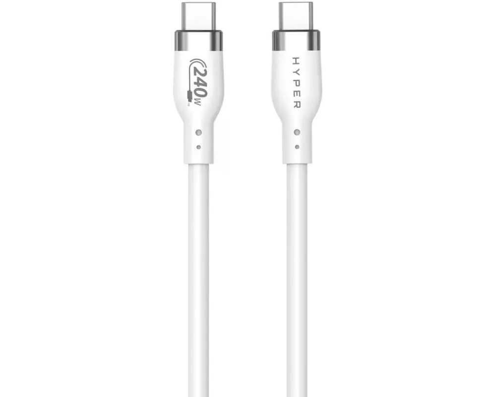 HYPER USB 2.0-Kabel Silikonkabel 240W USB-C - USB-C 2 m