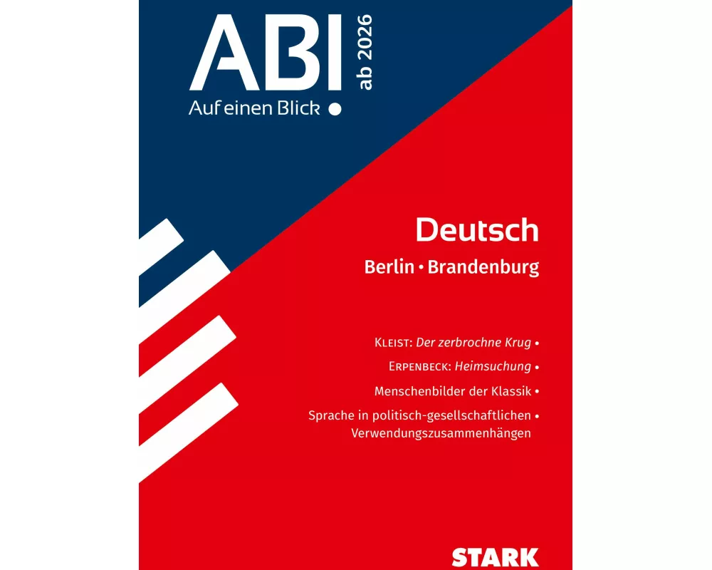 STARK Deutsch - Abi - Auf einen Blick! 2026 Berlin/Brandenburg