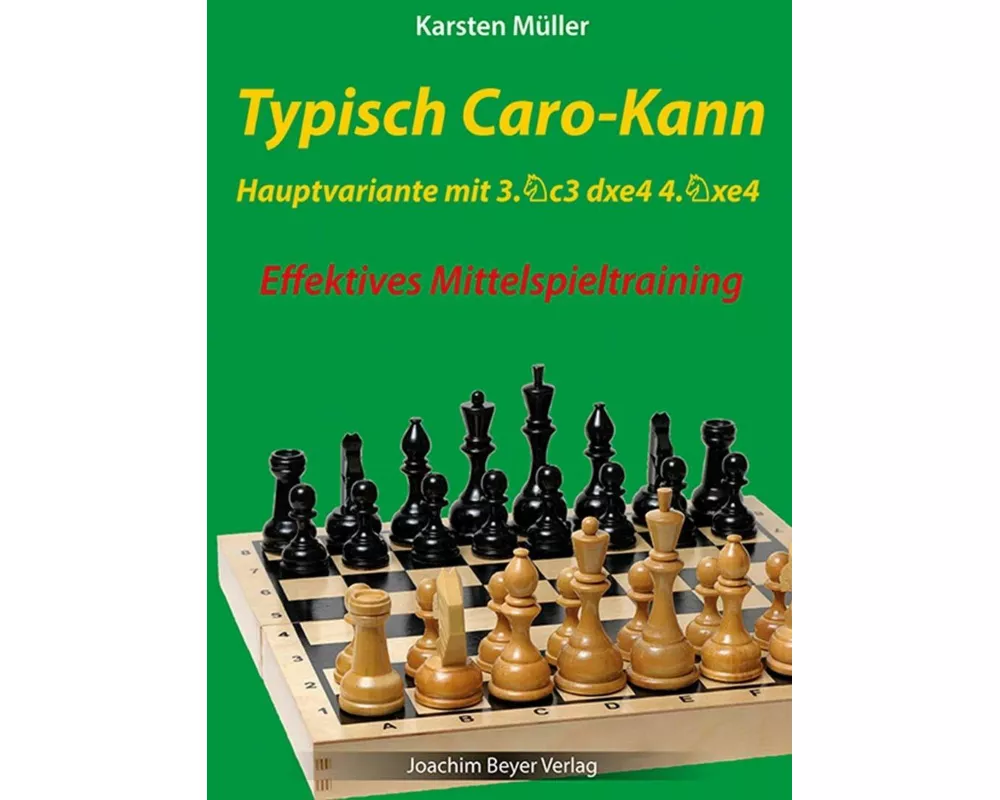 Typisch Caro-Kann - Hauptvariante mit 3. Sc3 dxe4 4 .Sxe4