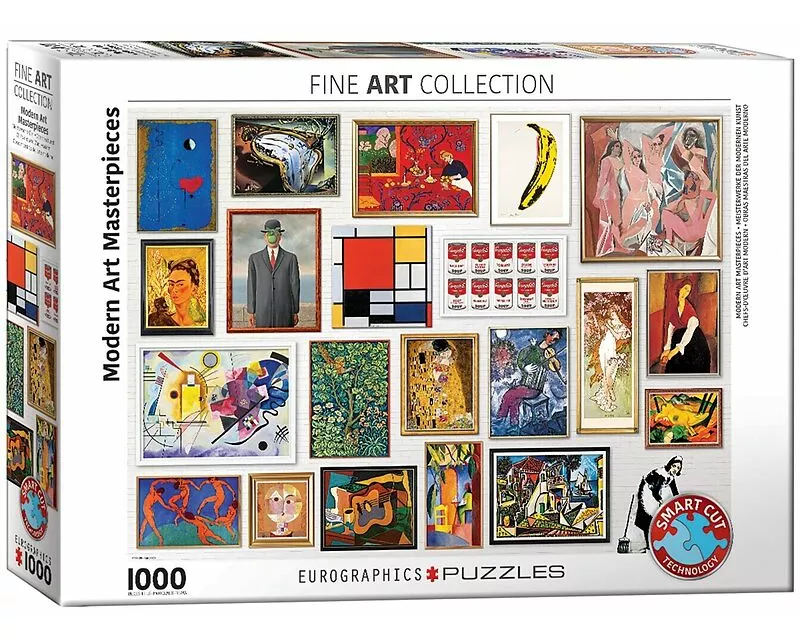 Puzzle 1000 Teile - Meisterwerke der Modernen Kunst
