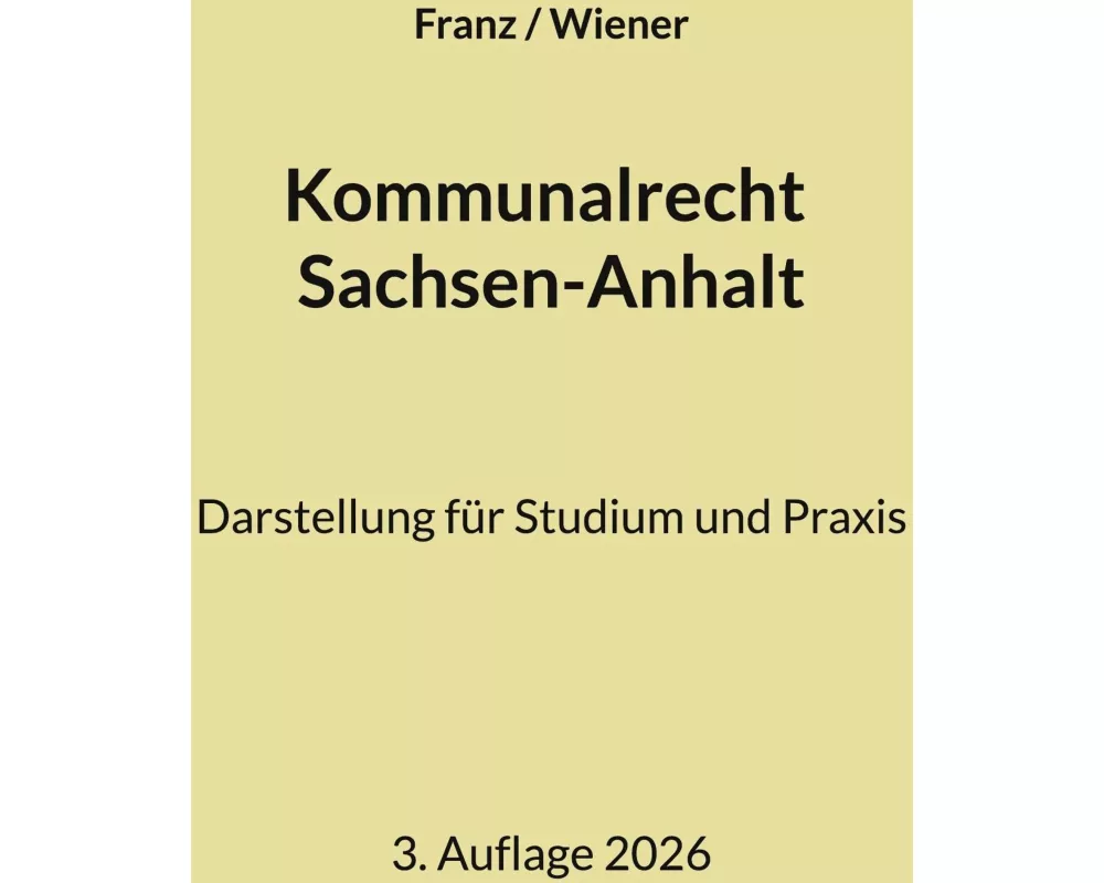 Kommunalrecht Sachsen-Anhalt