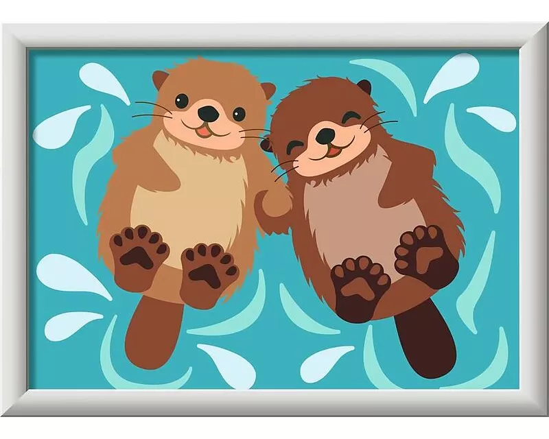 CreArt - Malen nach Zahlen - Trendiger Otter