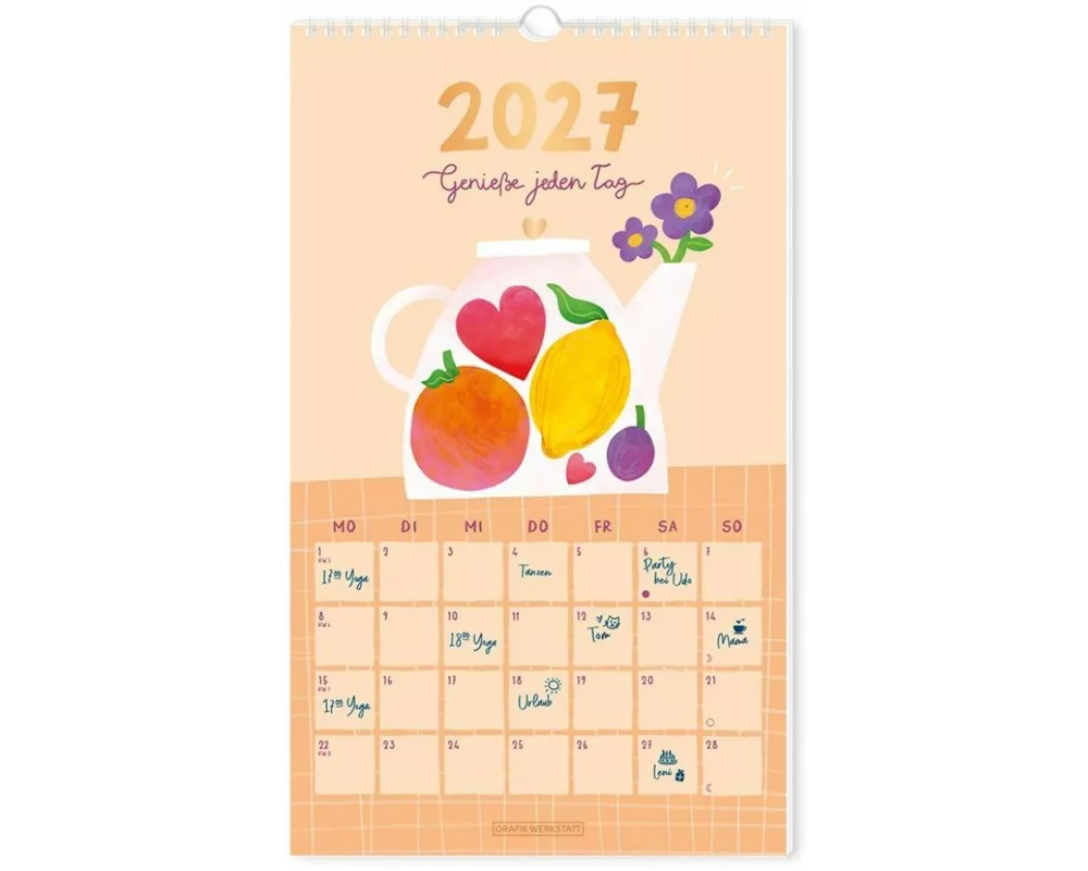Wandkalender 2027 Genieße jeden Tag