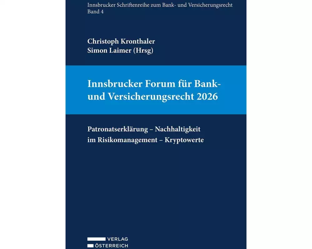 Innsbrucker Forum für Bank- und Versicherungsrecht 2026