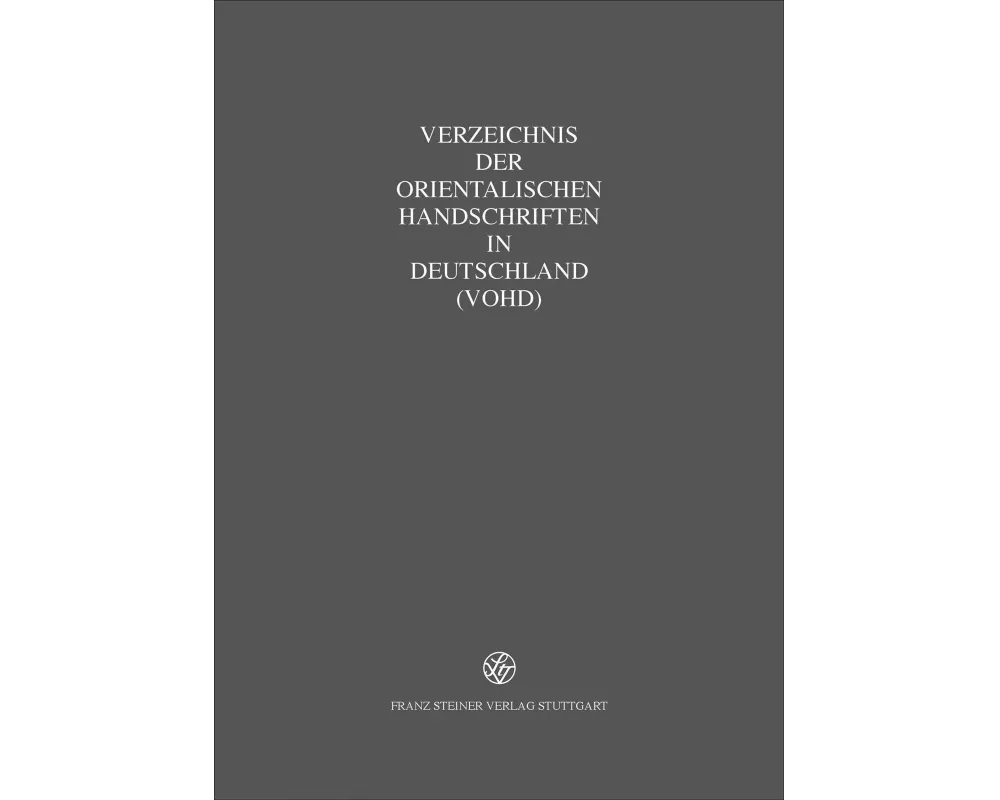 Verzeichnis der orientalischen Handschriften vol.11 Part 14