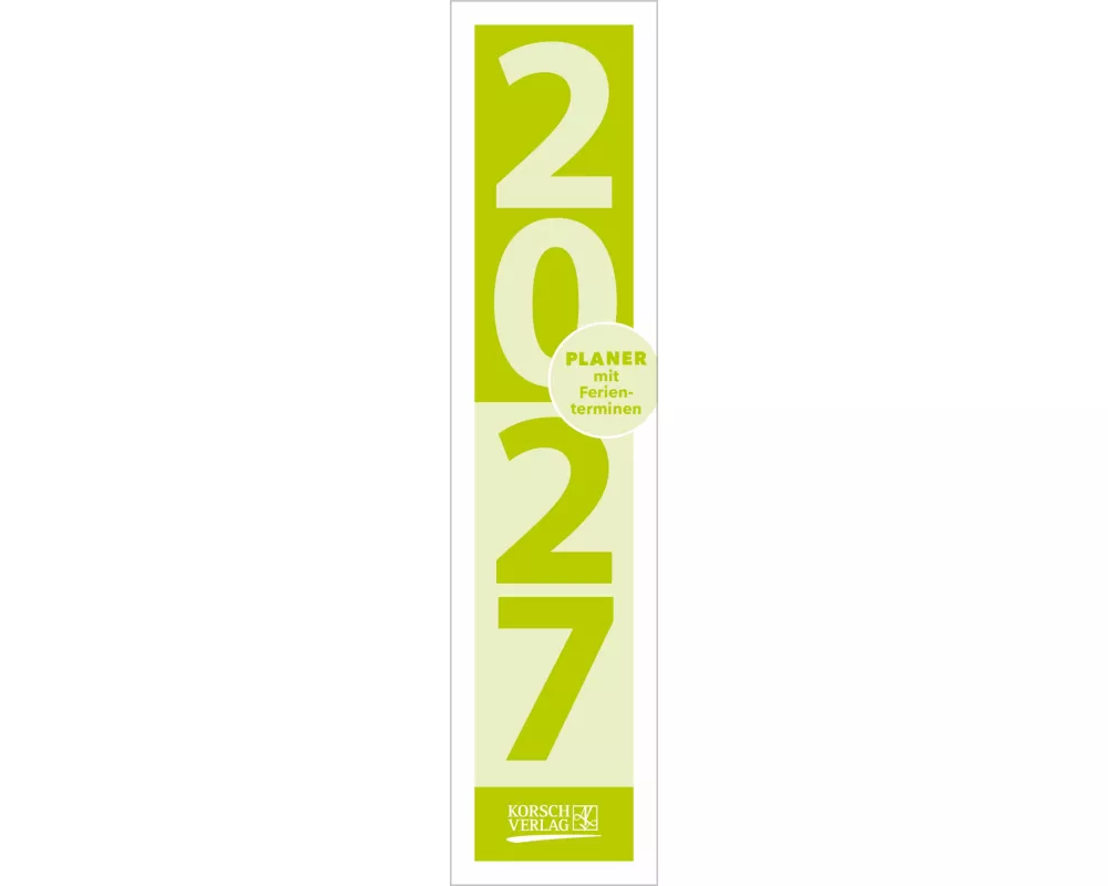 Streifenplaner Compact Grün 2027