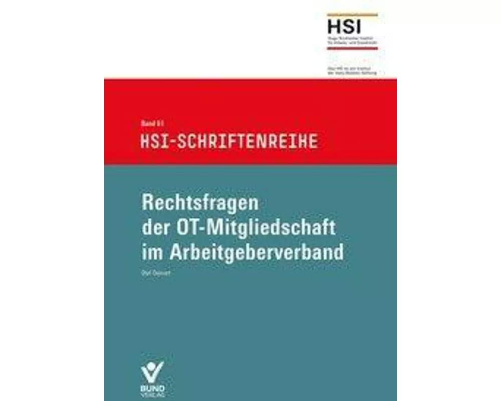 Rechtsfragen der OT-Mitgliedschaft im Arbeitgeberverband