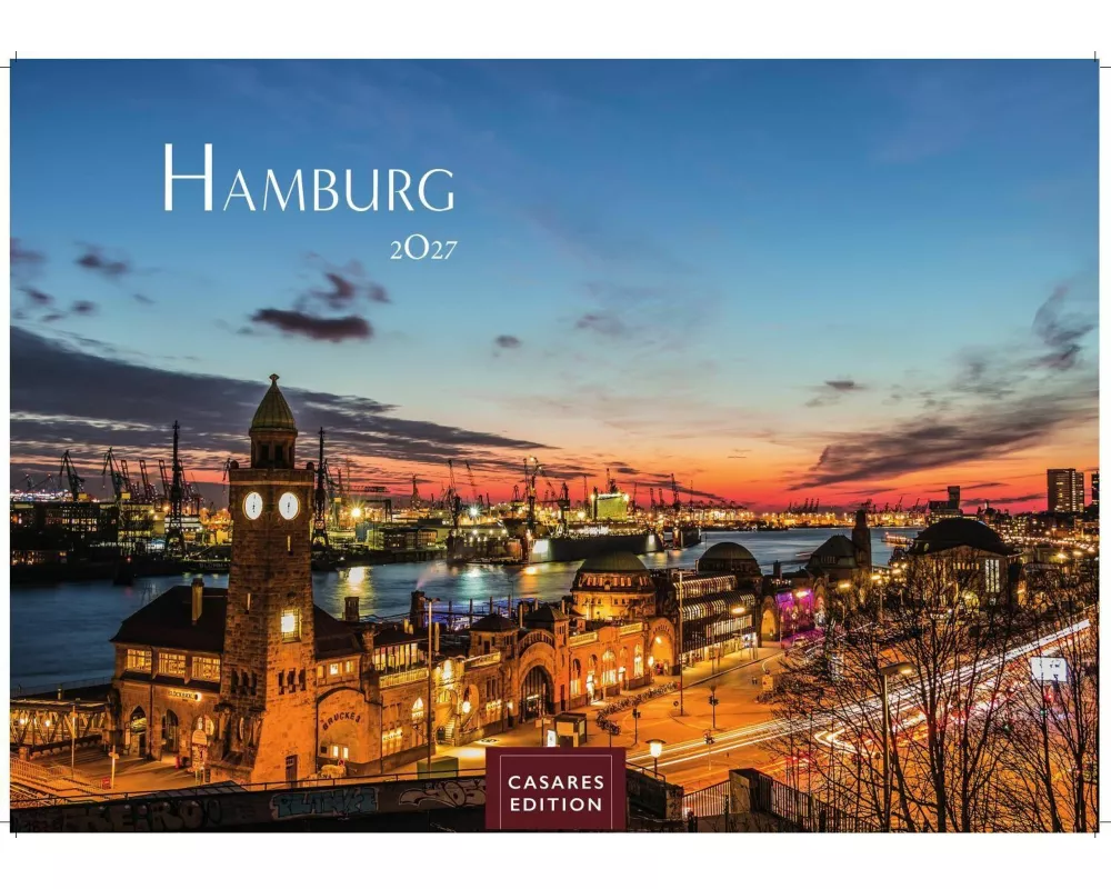 Hamburg Kalender 2027 - Wandkalender | Fotokalender Deutschland 35x24cm - mit 12 beeindruckenden Bildern mit stimmungsvollen Motiven von Hafen, Elbe,