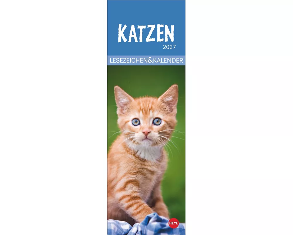 Katzen Lesezeichen & Kalender 2027