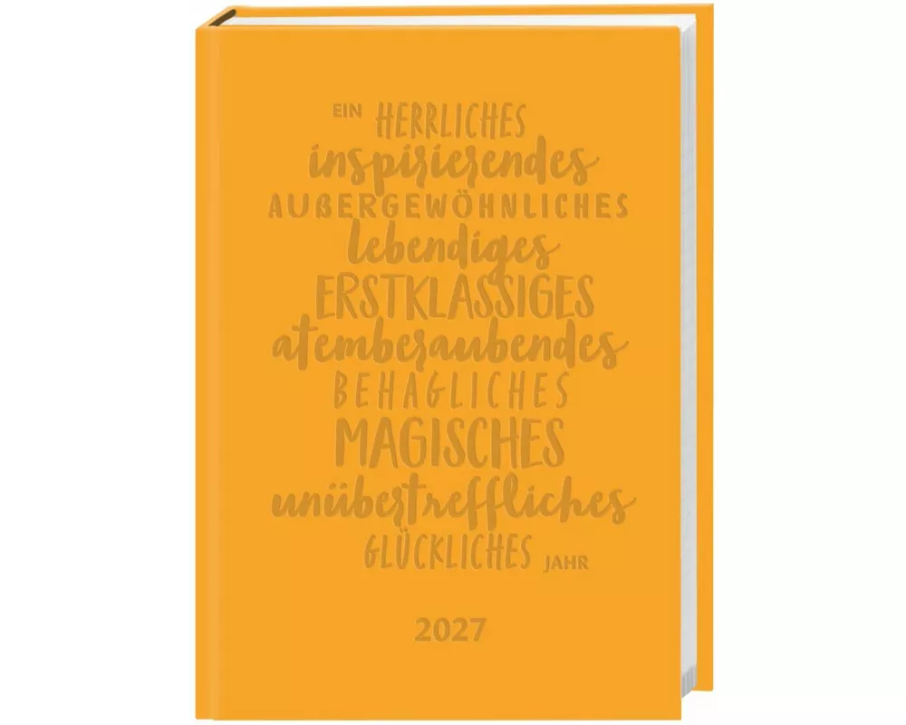 Kalenderbuch A6 gelb 2027