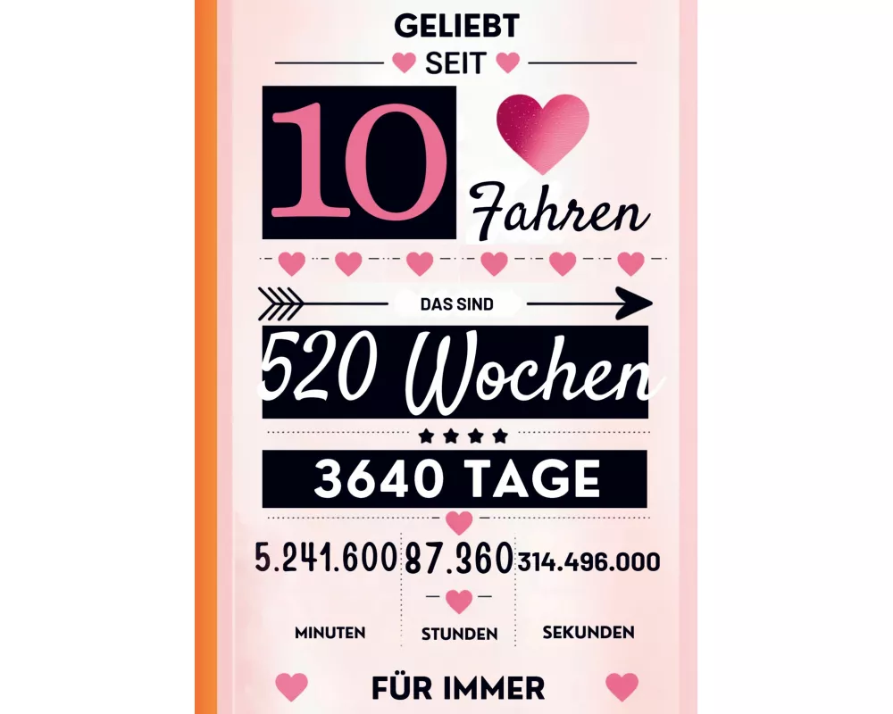 Notizbuch für Mädchen 10 Jahre- Geburtstagsgeschenk für 10 jährige Mädchen