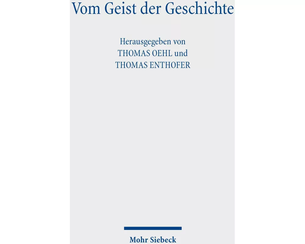 Vom Geist der Geschichte