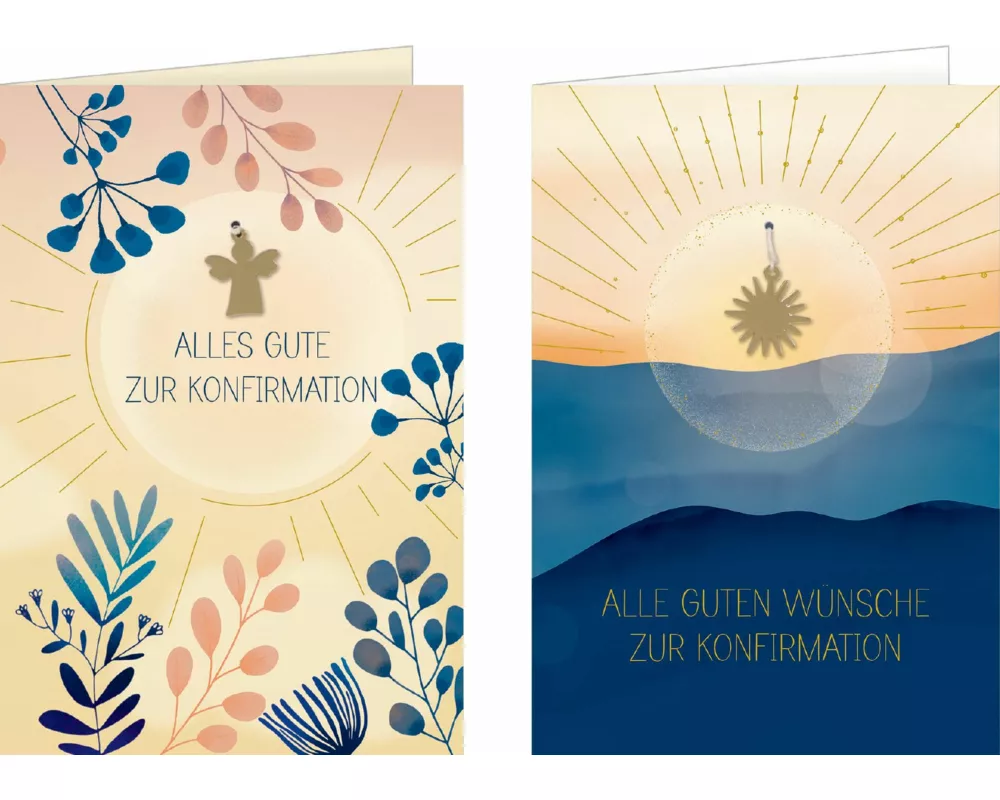 Grußkarten-Set - Alle guten Wünsche zur Konfirmation / Alles Gute zur Konfirmation