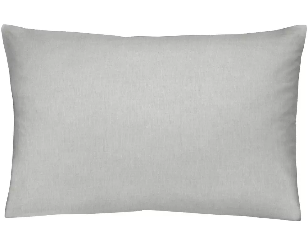 Home Fashion Kopfkissenbezug Halbleinen Grau, 65 x 100 cm