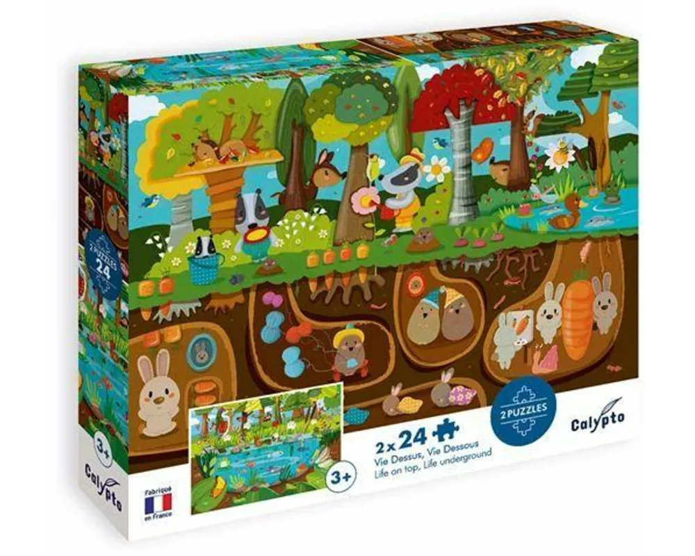 Waldtiere 2x24 Teile Puzzle