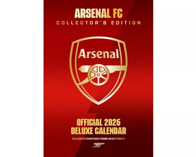 Arsenal Fc 2026 A3 Deluxe Calendar