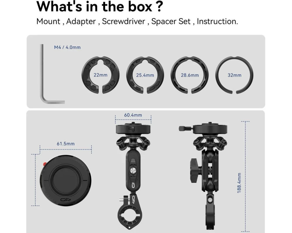 GRXplore Smartphone-Halterung GR-MT6 Lenker