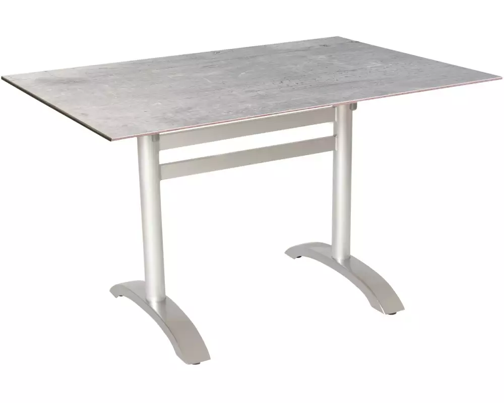 Acamp Tisch Acaplan HPL, 120 x 80 cm, Grau