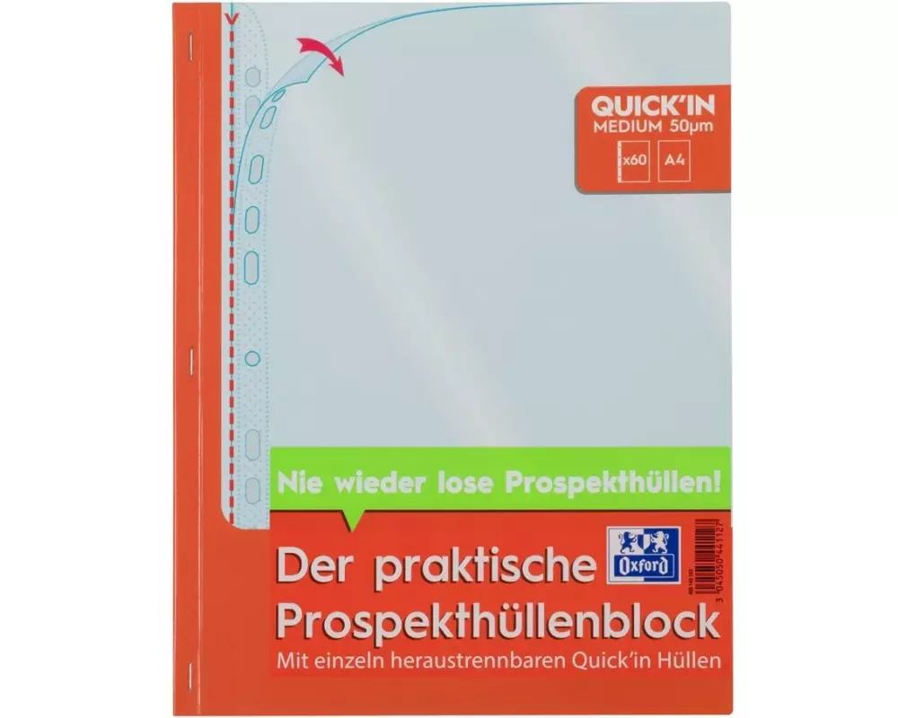 Büromaterial Zeigetasche als Block A4, transparent