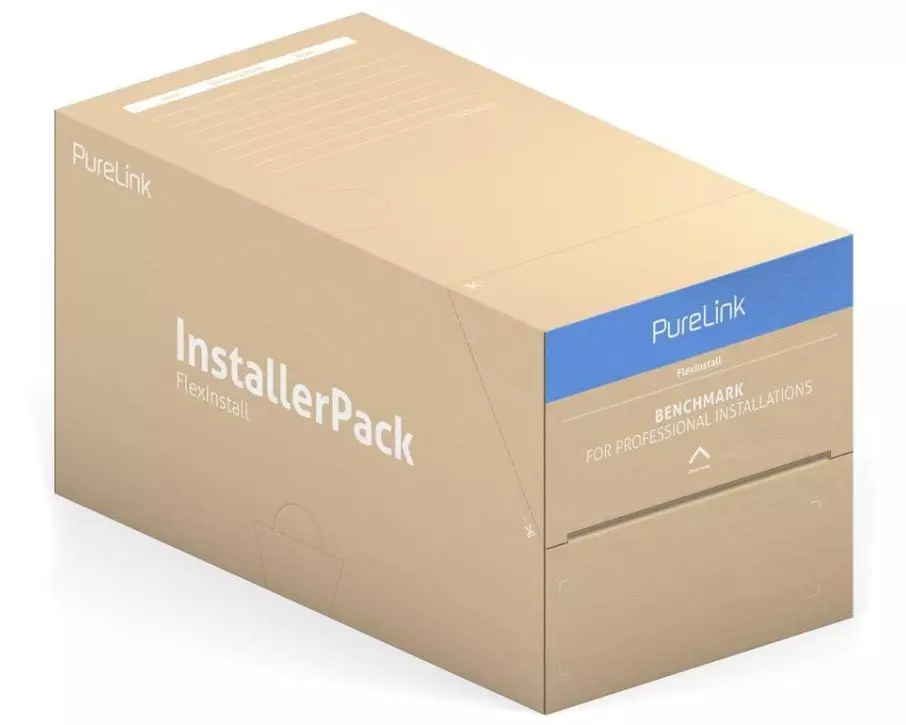 PureLink FlexInstall Patchkabel Cat 6A, S/FTP, 10 m, Schwarz, 9 Stück