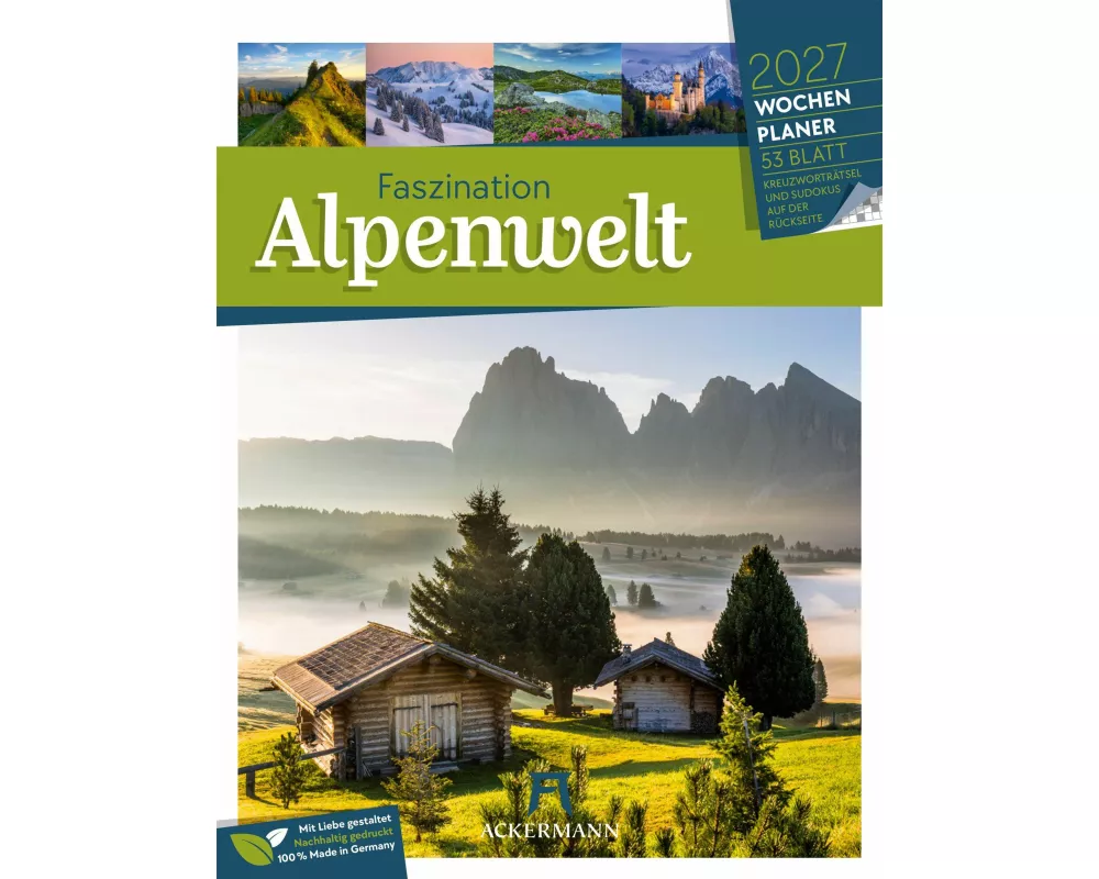 Faszination Alpenwelt Wochenplaner Kalender 2027