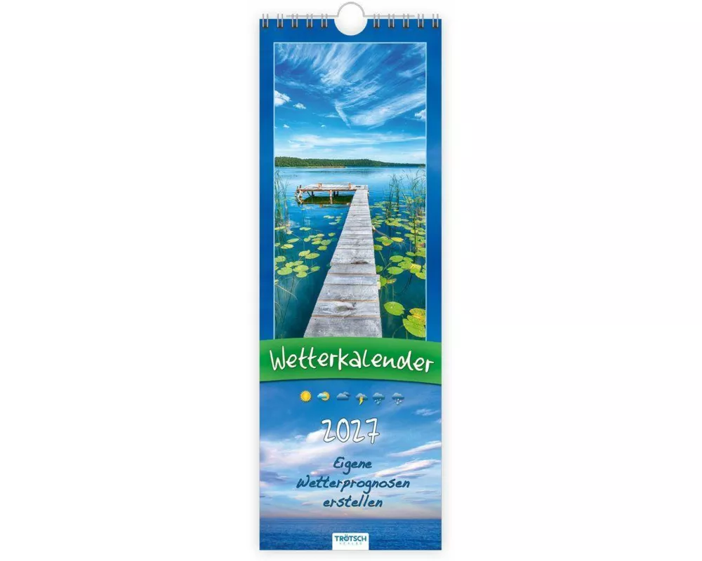 TRÖTSCH - Streifenkalender Wetterkalender 2027 Notizkalender