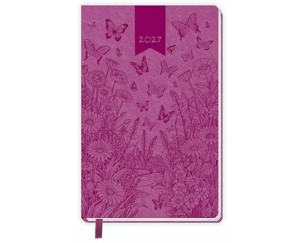 TRÖTSCH - Taschenkalender A6 Soft Touch Schmetterlinge 2027