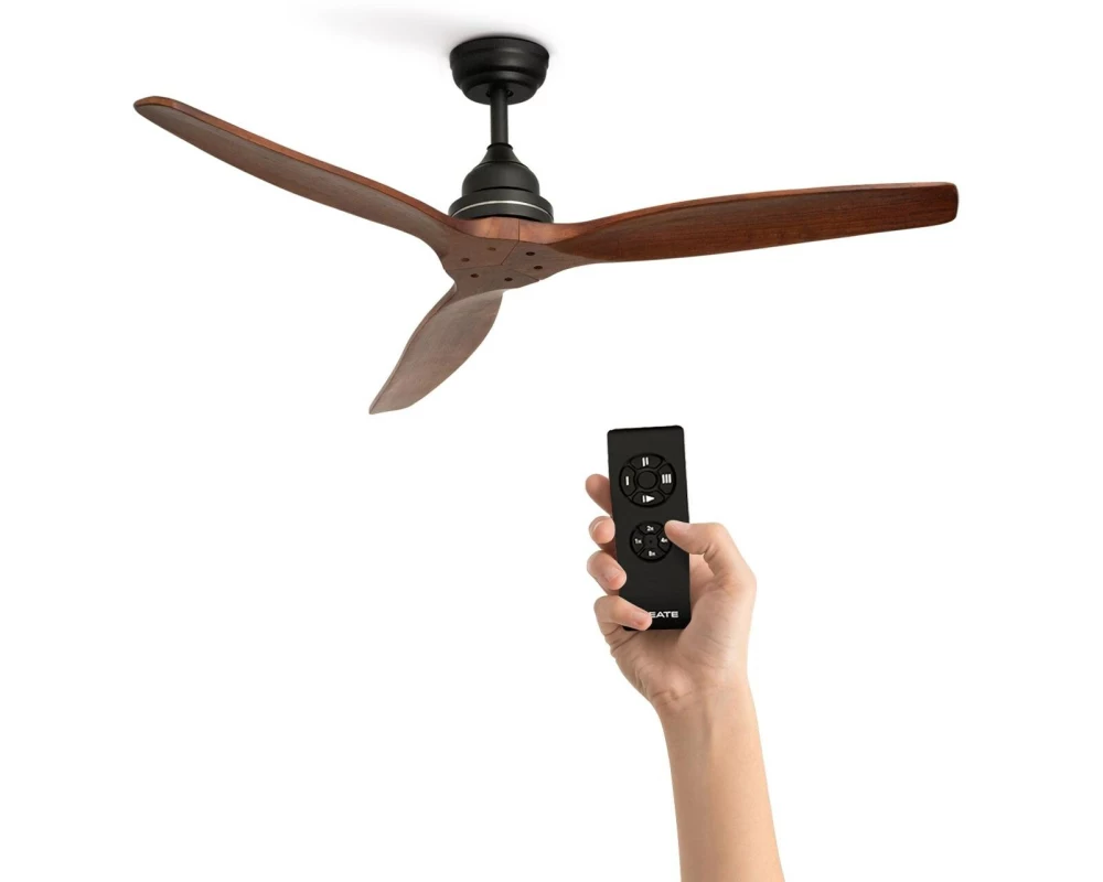 Create Deckenventilator, Holz Schwarz