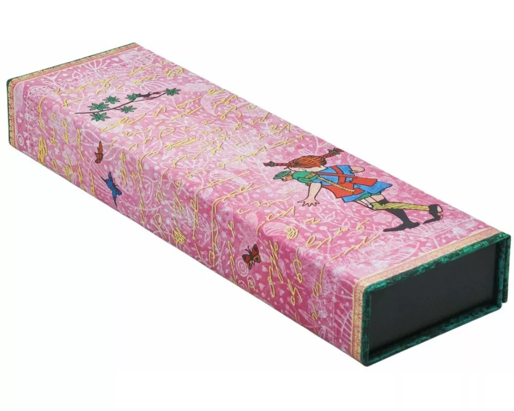 Astrid Lindgren, Pippi Longstocking (Embellished Manuscripts Collection) Pencil Case (Wrap Closure)