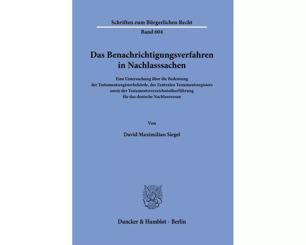 Das Benachrichtigungsverfahren in Nachlasssachen
