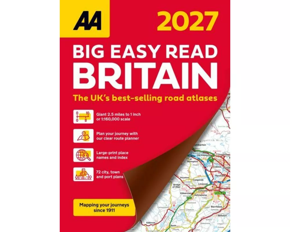 AA Big Easy Read Atlas Britain 2027