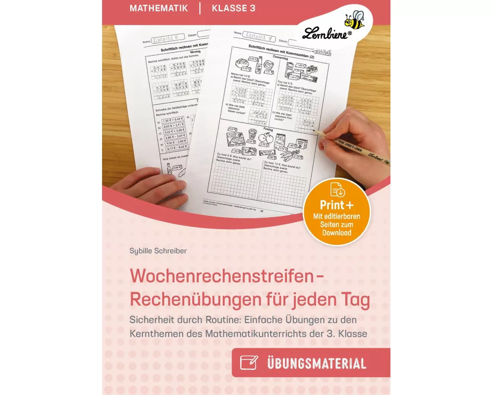 Wochenrechenstreifen - Rechenübungen für jeden Tag