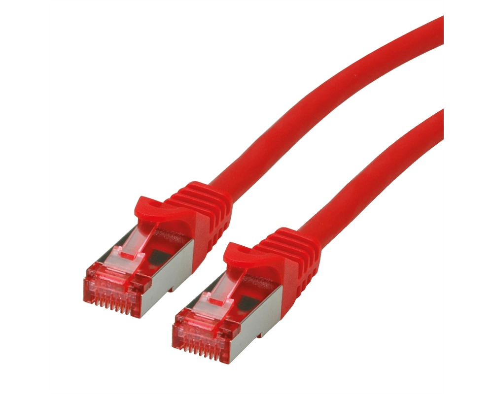 ROLINE Patchkabel Cat.6 S/FTP (PiMF), Component Level, LSOH, rot, 1 m
